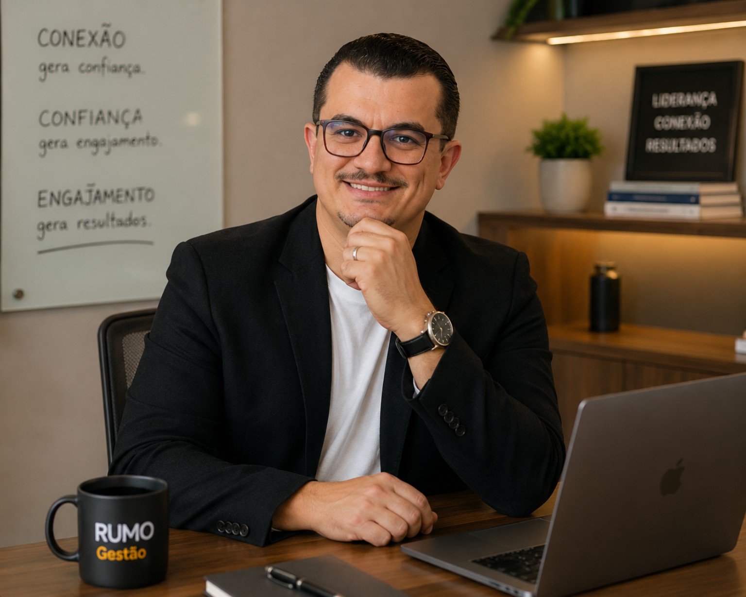 Breno Augusto Silva em seu escritório